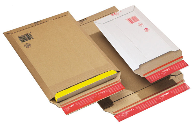 ColomPac Karton-Versandtasche – 250 × 360 × 50 mm, selbstklebend, Karton, braun – 100 Stk.