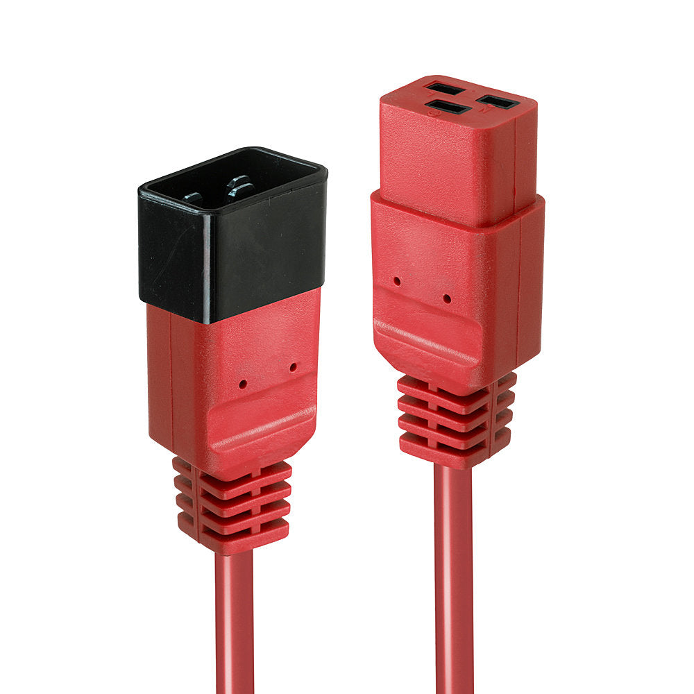 Lindy Netzkabel, IEC C19 auf IEC C20, 1 m, Rot