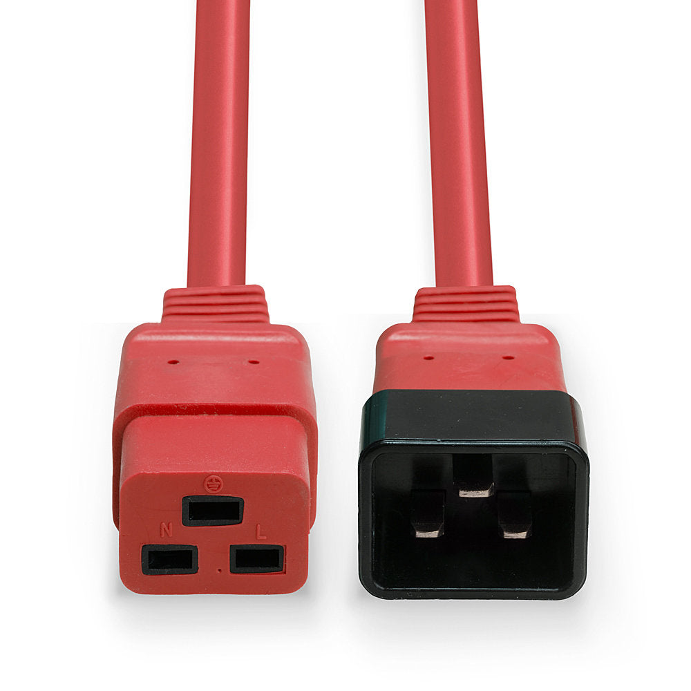 Lindy Netzkabel, IEC C19 auf IEC C20, 1 m, Rot