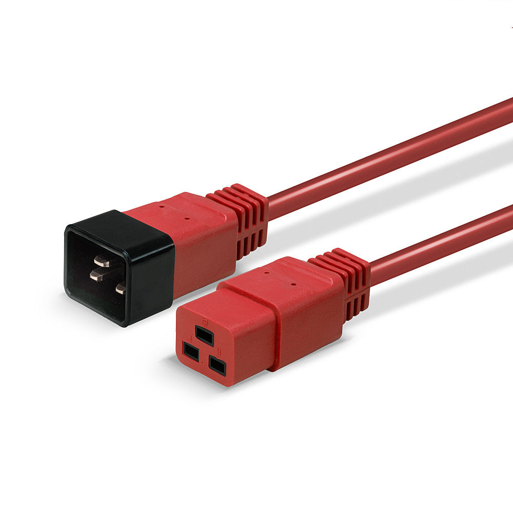 Lindy Netzkabel, IEC C19 auf IEC C20, 1 m, Rot