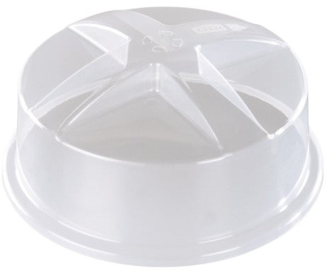 Xavax Mikrowellenhaube Ø 26 × 10,3 cm, Kunststoff (PU), mikrowellen- und spülmaschinenfest, transparent