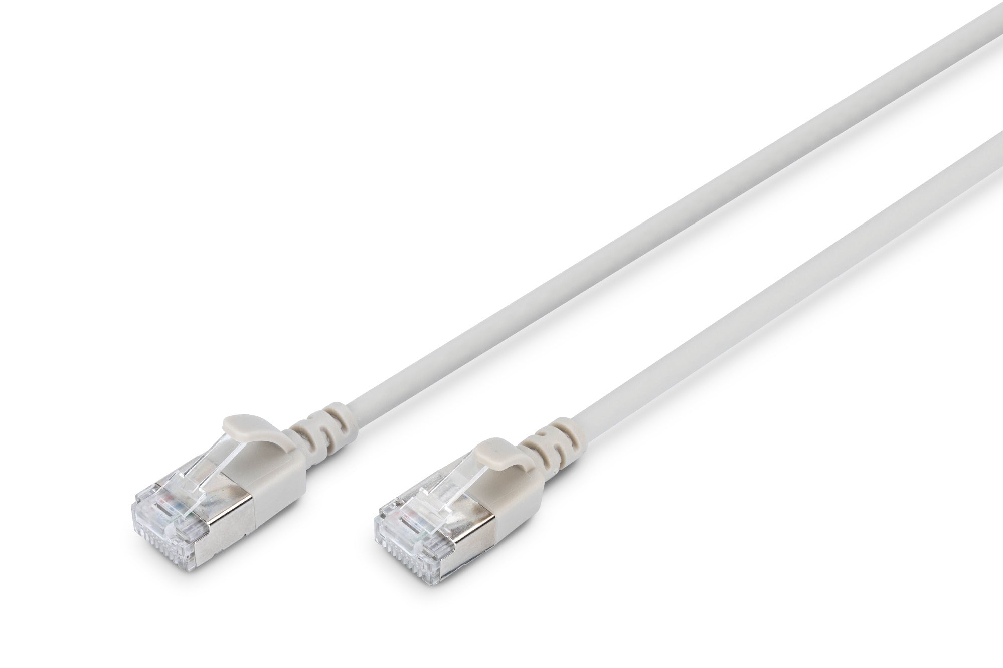 Digitus CAT 6A Patchkabel – 3 m, Grau, F-FTP, LSZH, slim