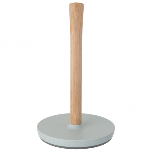 BergHOFF Leo Line – Küchenrollenhalter Fiberglas/Polypropylen (PP)/Holz, 17 × 17 × 28,5 cm, grau