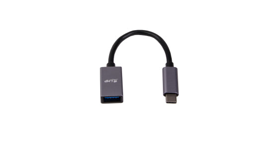 LMP USB-C auf USB-A Verlängerungskabel – USB 3.2 Gen 1 (5 Gbit/s) – 0,15 m – Grau – für MacBook und mehr