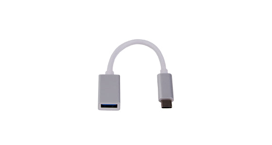 LMP 16089 Adapter USB-C zu USB-A – USB 3.2 Gen 1 (5 Gbit/s), 0,15 m, für MacBook/MacBook Pro (Auswahl), Silber