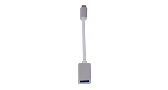 LMP 16089 Adapter USB-C zu USB-A – USB 3.2 Gen 1 (5 Gbit/s), 0,15 m, für MacBook/MacBook Pro (Auswahl), Silber