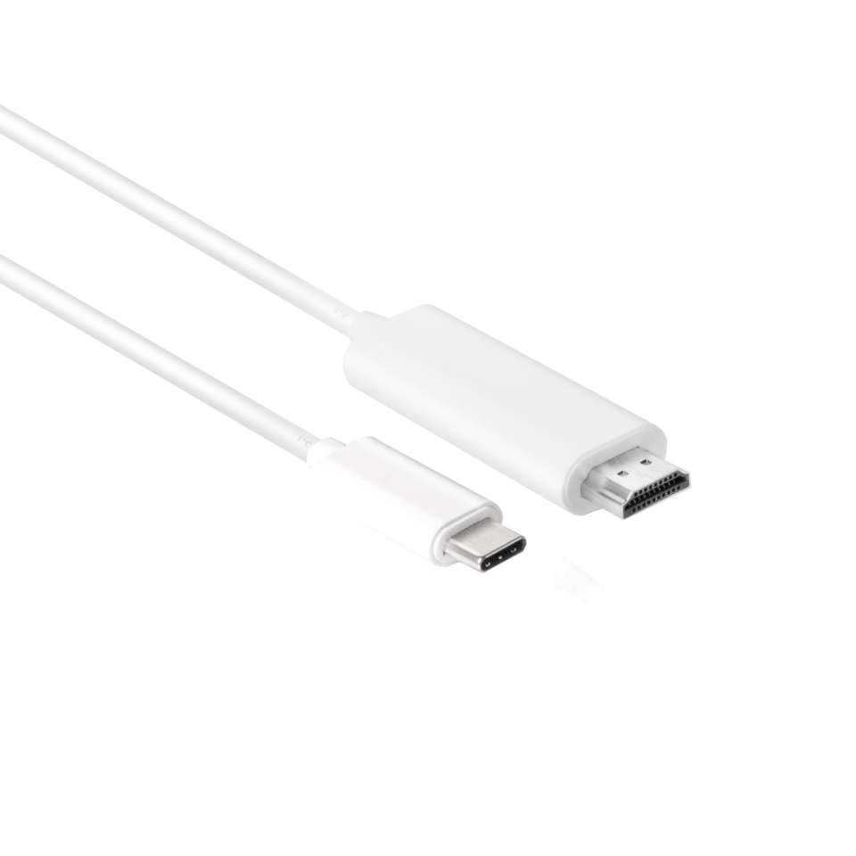 CLUB3D Club 3D USB-C auf HDMI Kabel HDMI 2.0 4K 60 Hz – 1,8 m – aktiv – Weiss