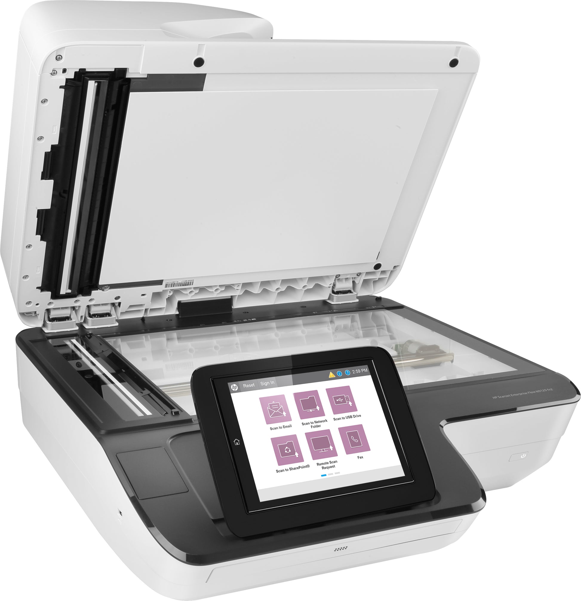 HP ScanJet Enterprise Flow N9120 fn2 – Flachbettscanner mit ADF, A3, Duplex, 120 ppm, 600 dpi, LAN, USB