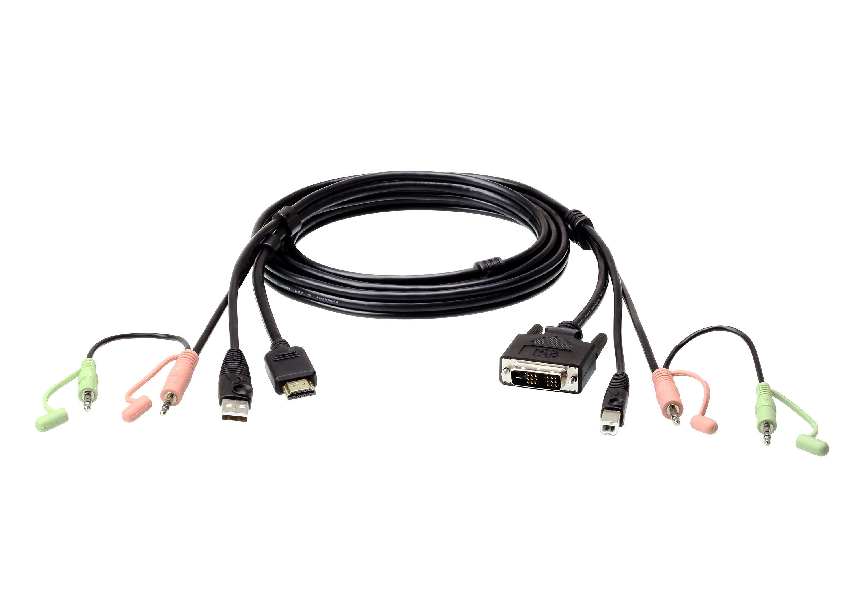 ATEN KVM-Kabelsatz USB/HDMI auf DVI-D – 1,8 m – für KVM-Switches und DVI-Server