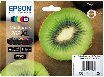 Epson Tintenpatronen-Multipack 202XL (T02G740) – für XP-6000, XP-6005