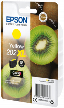 Epson 202XL Gelb Tintenpatrone (Original) – 650 Seiten – für Epson Expression Photo XP-6000/XP-6005 – T02H440