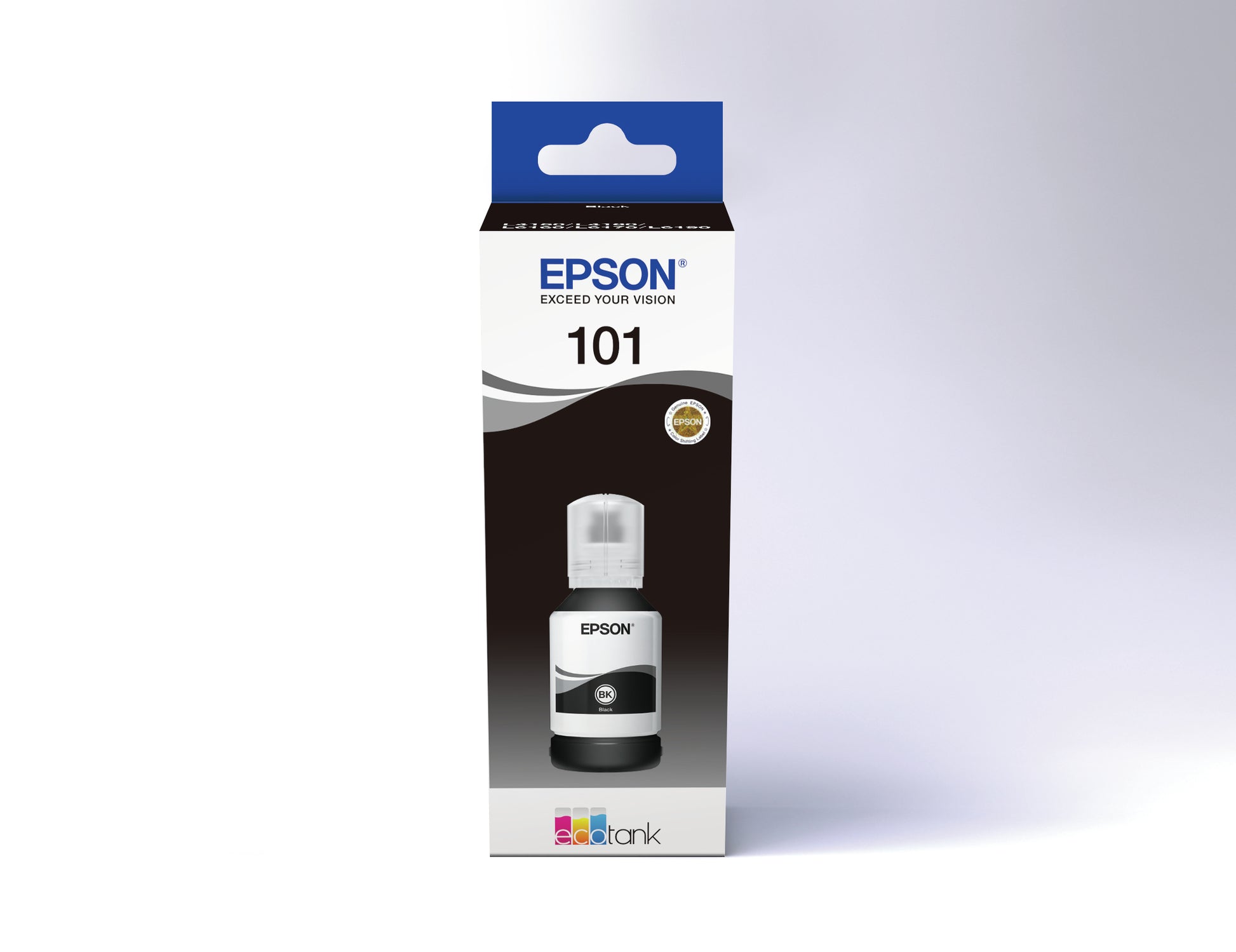 Epson 101 Schwarz Tintenpatrone (Original) – 127 ml – für EcoTank L6170/L4160/L4150 …