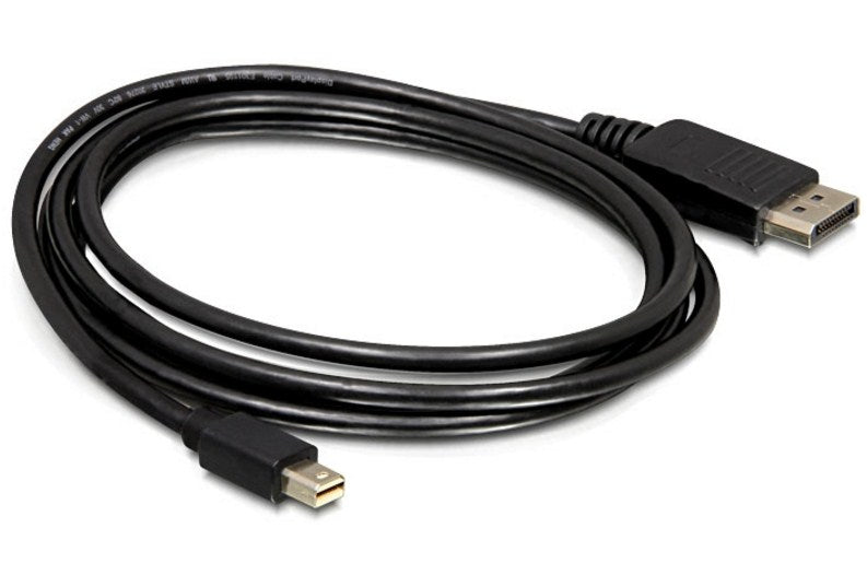DeLOCK Mini-DisplayPort-auf-DisplayPort-Kabel DP 1.2 4K 60 Hz – 2 m