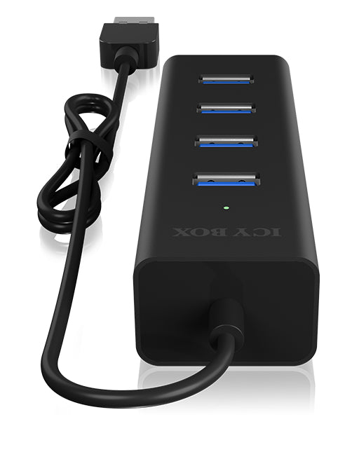 ICY BOX IB-HUB1409-U3 USB-Hub – USB 3.0, 4× USB-A, für Windows/Mac/Linux