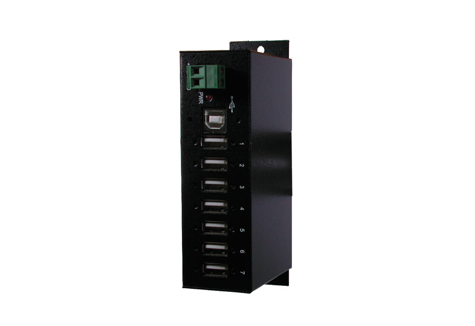 EXSYS EX-1177HMVS USB-Hub – USB 2.0, 7× USB-A, für Windows/Mac/Linux
