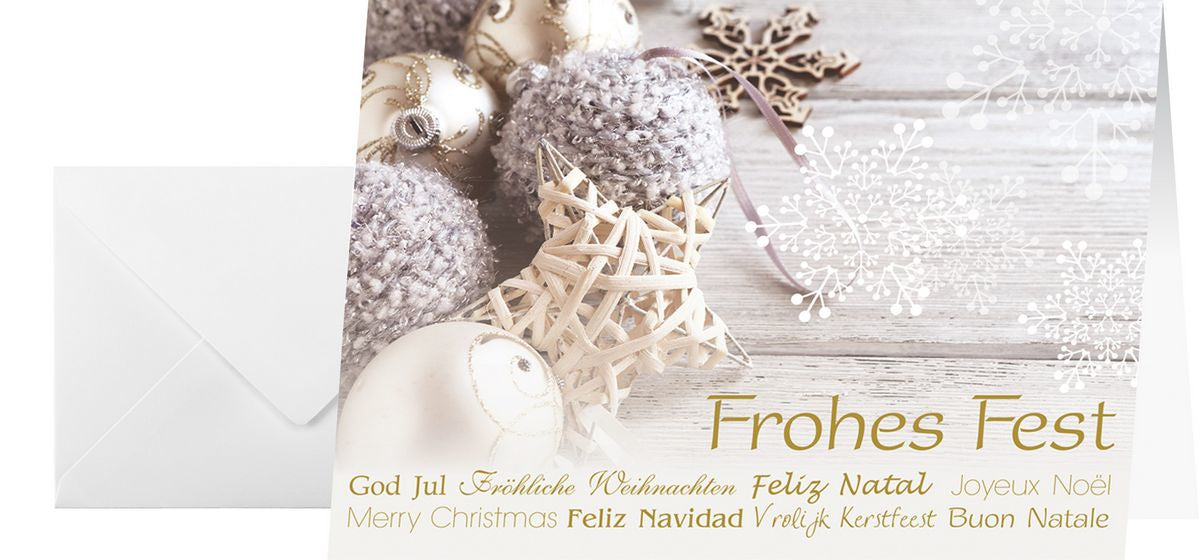 Sigel Weihnachtsgrusskarte (Christmas Feeling) – A6 (105 × 148 mm) – mit Umschlägen, für Inkjet/Laser/Kopierer