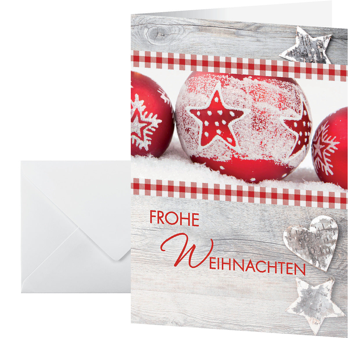 Sigel Weihnachtsgrusskarte (Winter Feeling) – A6 (105 × 148 mm) – mit Umschlägen, Edelkarton, 25er Pack