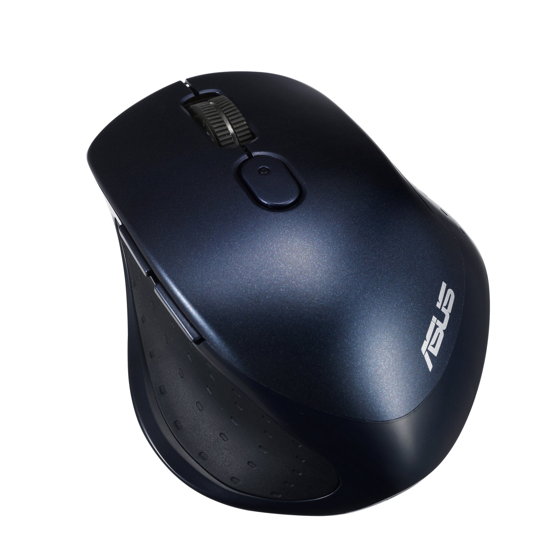 ASUS MW203 Maus – kabellos, USB-A, 2'400 dpi, 5 Tasten, für Rechtshänder, umschaltbare DPI, schwarz/blau