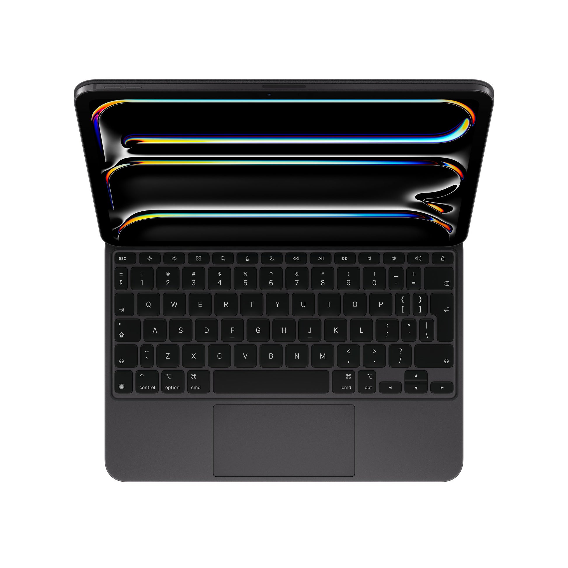 Apple Magic Keyboard – Tastatur, US-Layout (EN), Scherenmechanik, mit Touchpad, Schwarz – für iPad Pro 11 (M5)