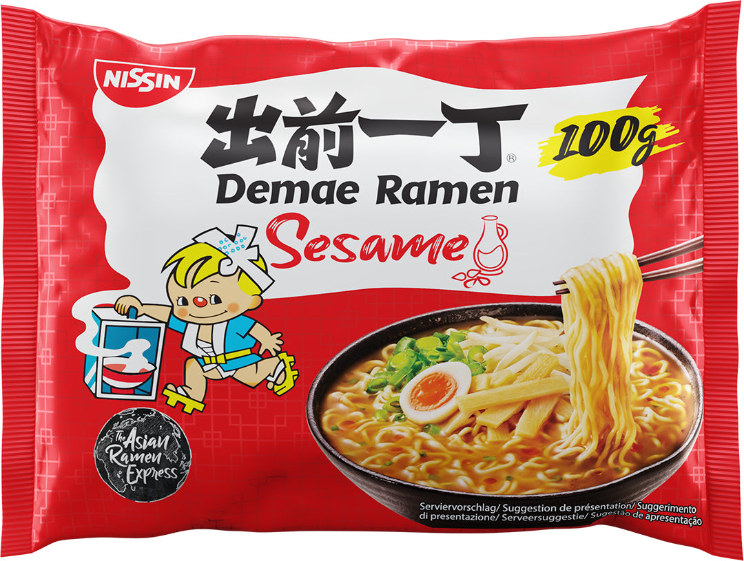 Nissin Food Demae Ramen Instantnudeln Sesam – 10×100 g
