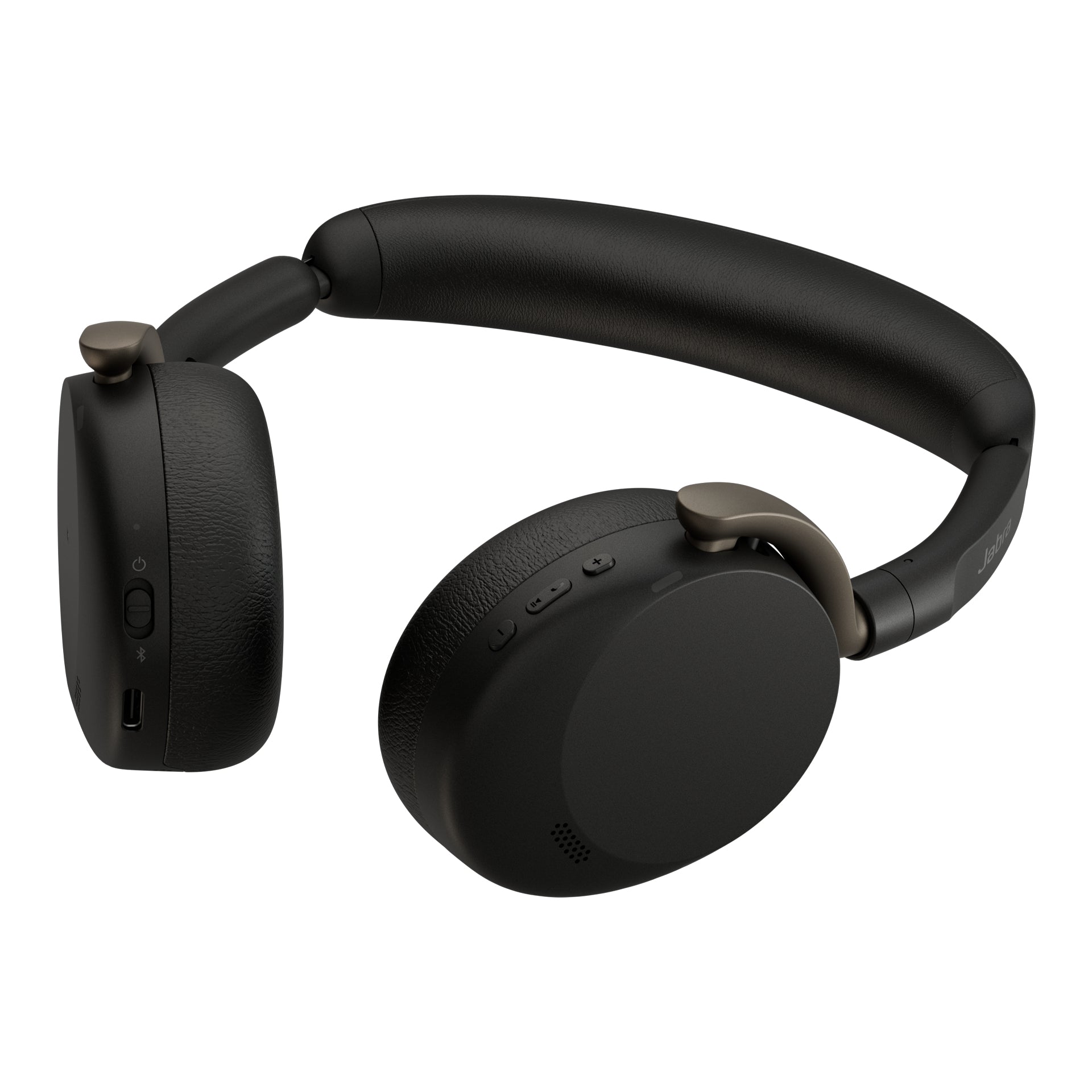 Jabra Evolve3 65 Flex Office-Headset – On-Ear, Stereo, BT, MS Teams zertifiziert, mit USB-C-Dongle, Schwarz