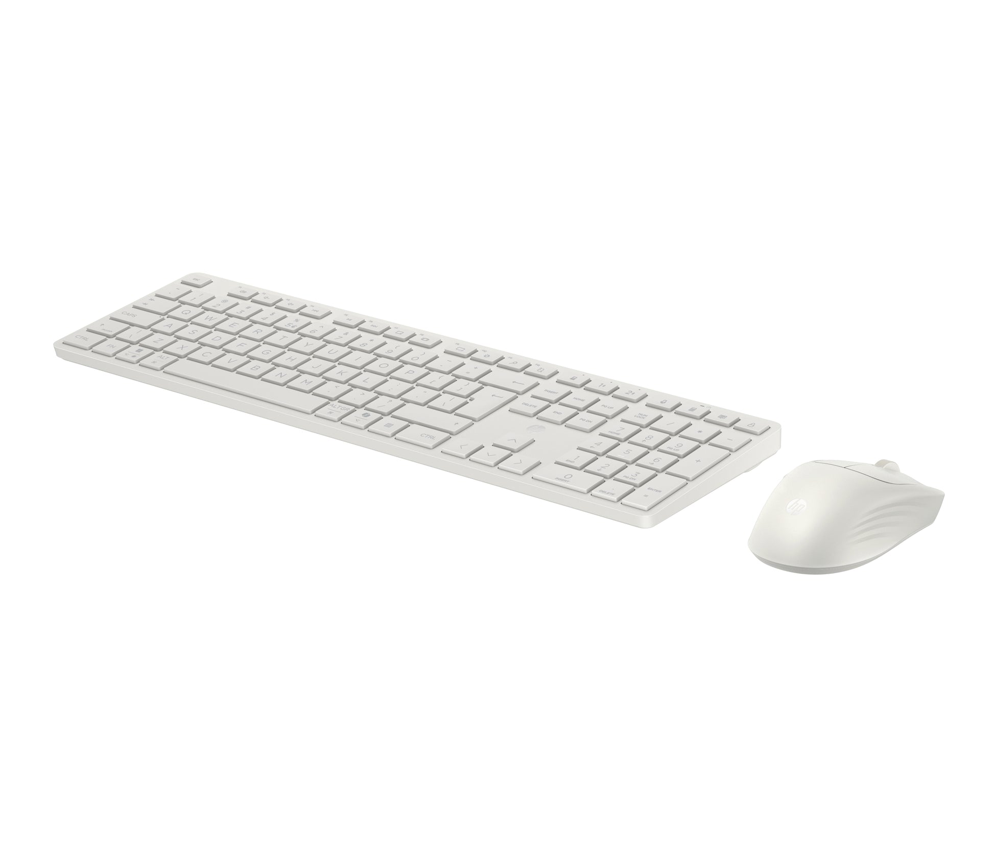 HP 495C – Tastatur- und Maus-Set – Multi-Device – Bluetooth & 2,4 GHz (USB-A Empfänger) – Leise Tasten – Weiss