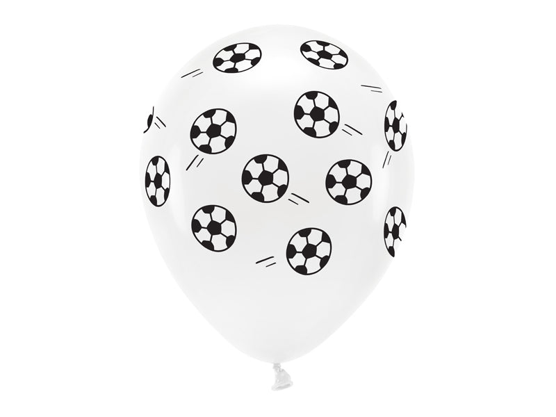 PartyDeco Fahrzeug Luftballons – Schwarz/Weiss – Ø 33 cm – Latex – 6 Stk