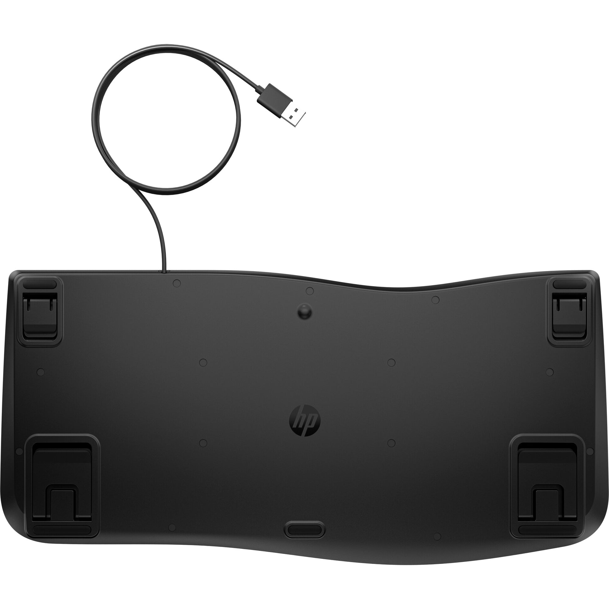 HP 485 Comfort – Tastatur – Membran, kabelgebunden, USB-A – mit Handballenauflage – Schwarz