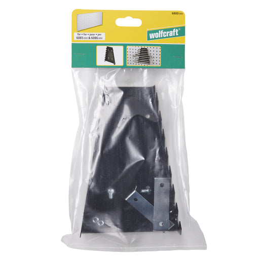 wolfcraft GmbH Wolfcraft Lochwand-Schlüsselhalter – Schwarz, Stahl, B 170 × H 290 × T 32 mm, für Werkzeug-Lochwand