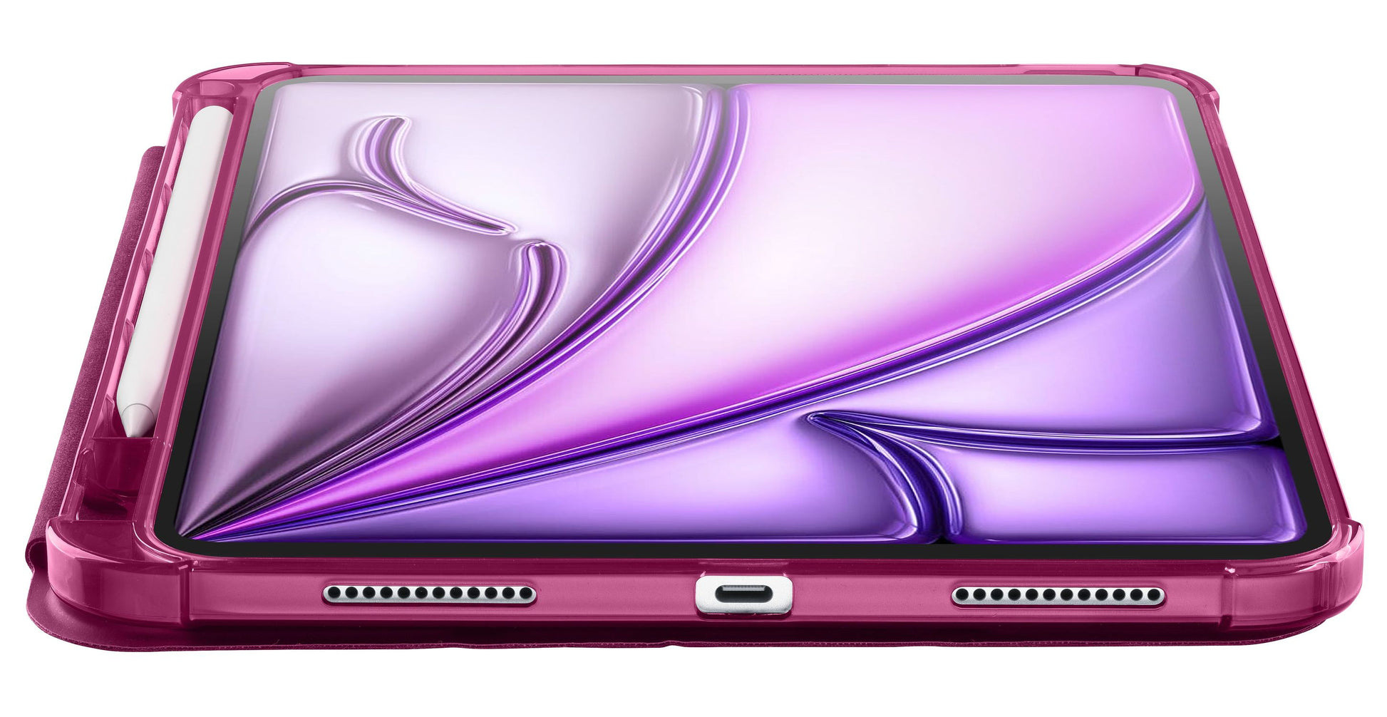 Cellularline Notebook-Schutzhülle – für iPad Air 11 (M2/2024), Stoßschutz, Kunstleder, Rosa