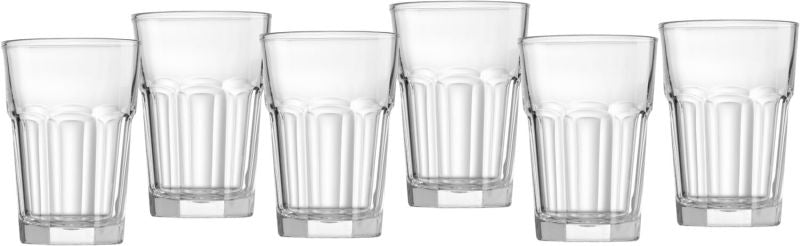 Ritzenhoff & Breker Trinkglas Riad – 6er Set, 350 ml, H 12,0 cm, Glas, Transparent, spülmaschinenfest