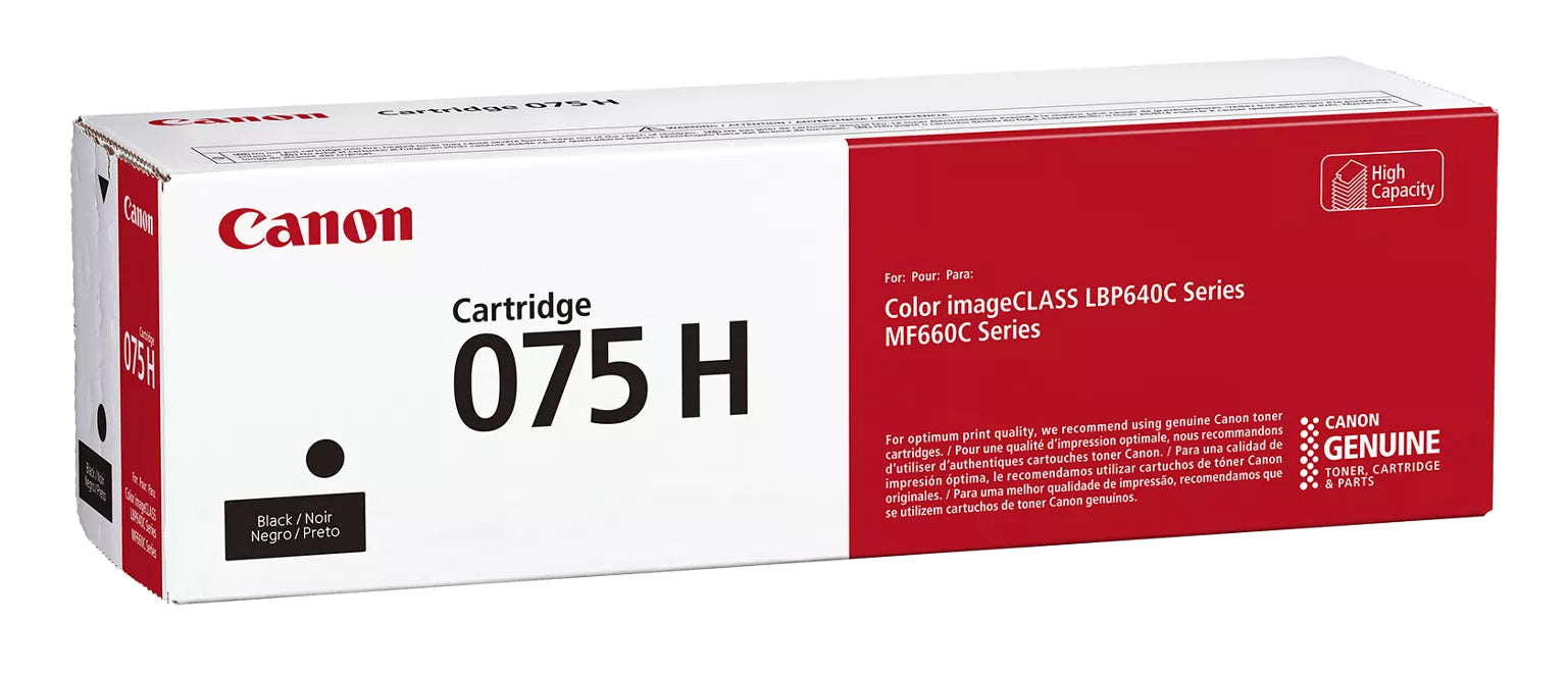 Canon Toner 075H 6369C002 – schwarz, 3500 Seiten – für Canon LBP647Cdw/LBP664Cdw