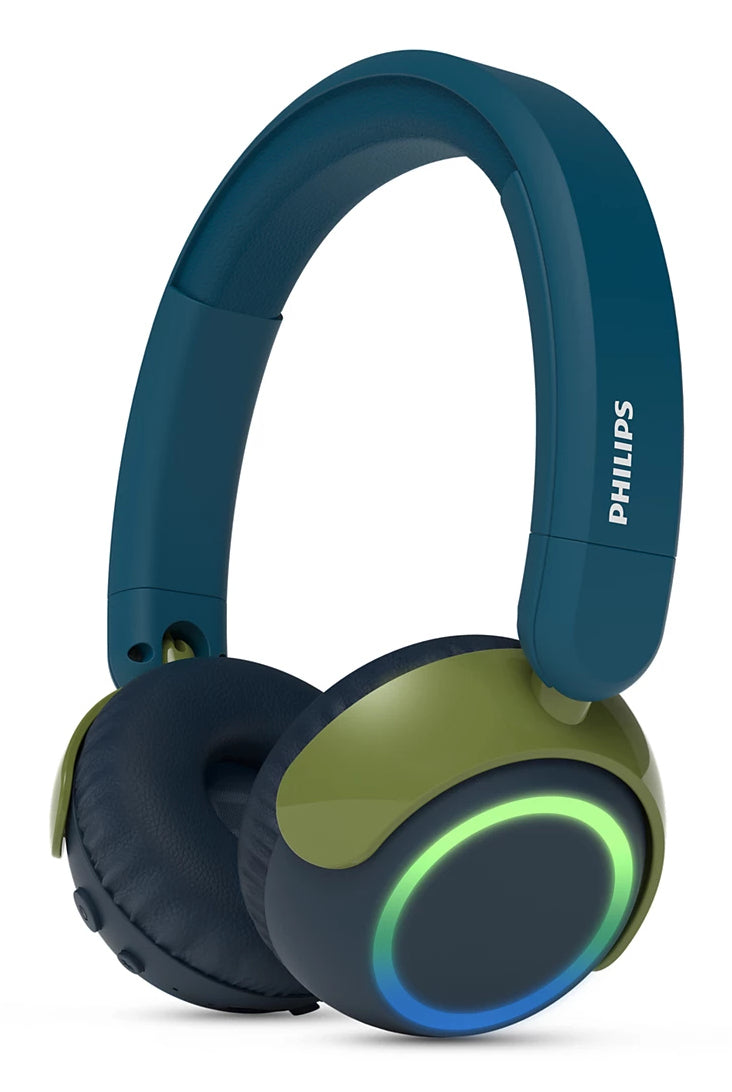 Philips TAK4200CT/00 – Duo Headset On-Ear – Bluetooth, 85 dB Begrenzung – Blaugrün, bis 19 h