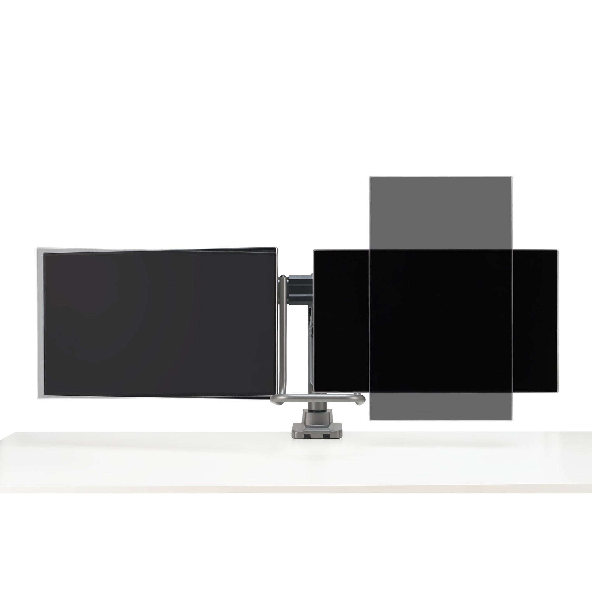 Kensington Monitorarm, Dual, Gasfeder, Querstange, Griff