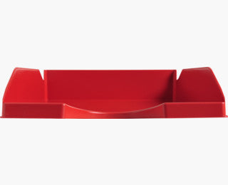Exacompta ECOTRAY – Briefkorb für A4+, hoch, Polystyrol (PS), rot, 345 × 65 × 255 mm