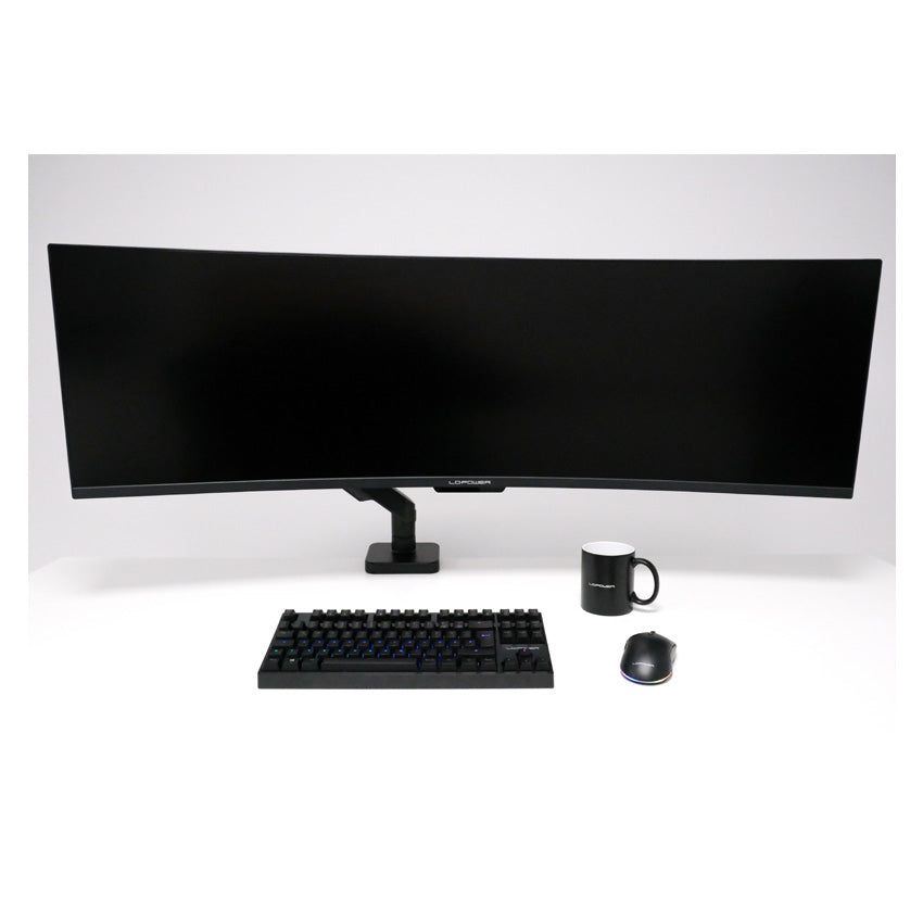 LC-Power LC-EQ-A49B – Monitorarm Tischhalterung – 17–49" – VESA 75×75/100×100 mm – bis 20 kg/Monitor