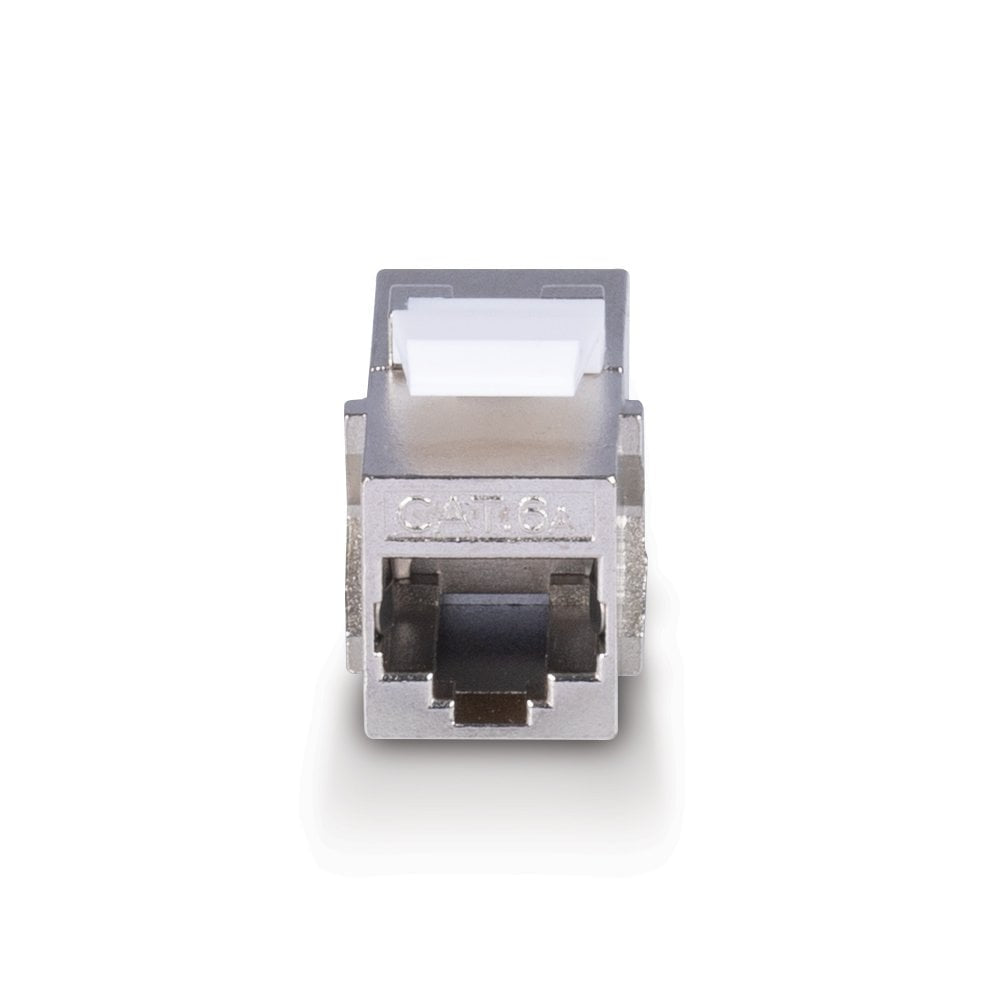 Lindy 60188 Keystone-Modul – RJ-45 zu RJ-45, Cat6a, 500 MHz, Nickel/Gold-Kontakte, Zinkgehäuse