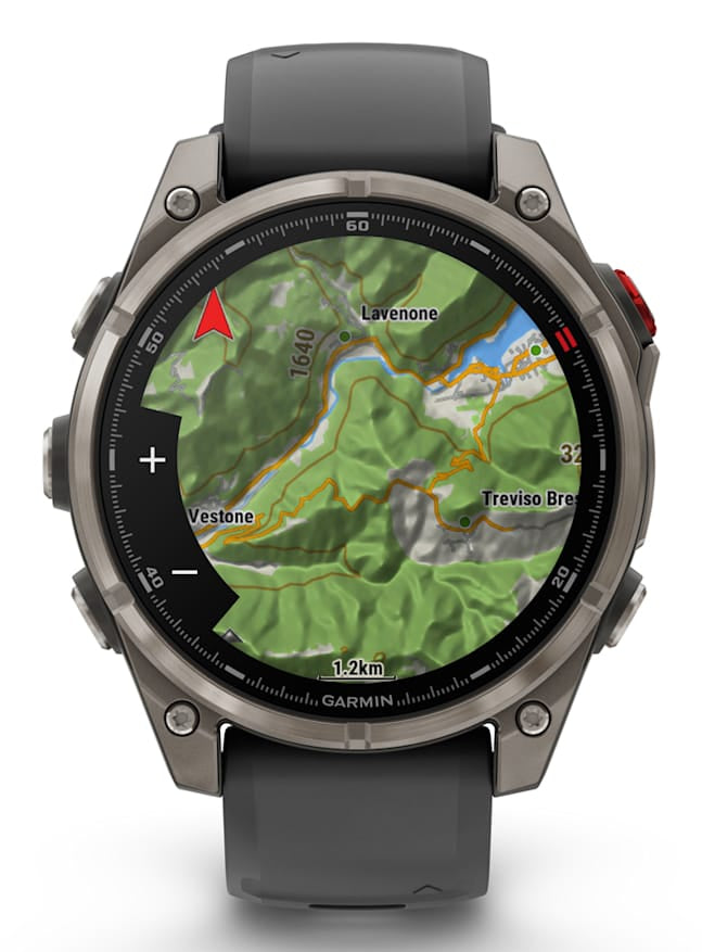 Garmin fenix 8 Pro LTE – GPS-Smartwatch – 47 mm, 1,4", LTE, AMOLED, Saphirglas, 100 m, Graphit, Sportarmband