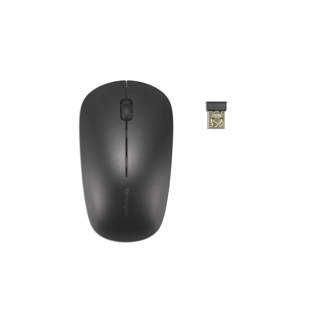 Kensington KM270 EQ Desktop Set – Tastatur-Set mit Maus, Nordisch, 2,4 GHz + Bluetooth, Schwarz