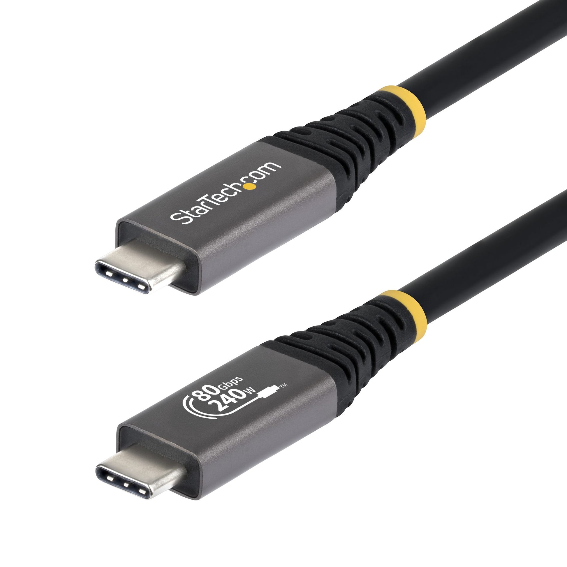 StarTech.com USB-C auf USB-C Kabel – USB4 80 Gbit/s – 1,5 m – PD 240 W – 8K/120 – USB-IF zertifiziert