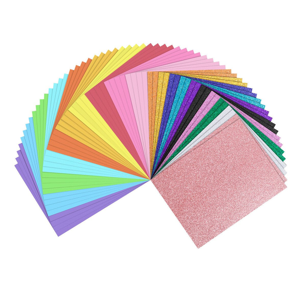 LOKLiK Fotokarton Set 20 Farben – 21,6 × 28 cm, Mehrfarbig – 60 Blatt