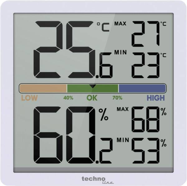 Technoline WS 9472 Temperatur-/Feuchtesensor – 0–50 °C, Innen