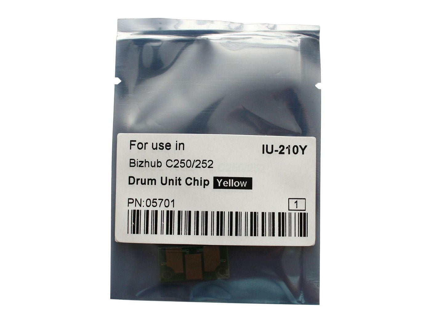CoreParts Trommel-Chip, schwarz – für Bizhub C250/252