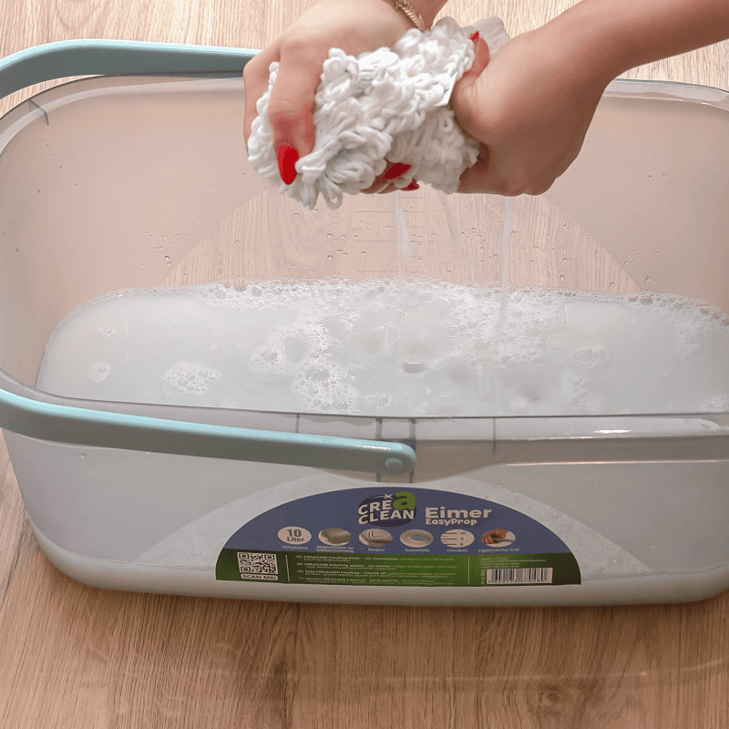 CREaCLEAN Wischbezug CrystalMop – 2 Stk. – Baumwolle – 47,0 × 14,0 cm