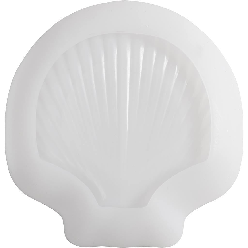 Creativ Company Giessform – Muschel – Silikon – 140 × 145 × 25 mm – 1 Stück