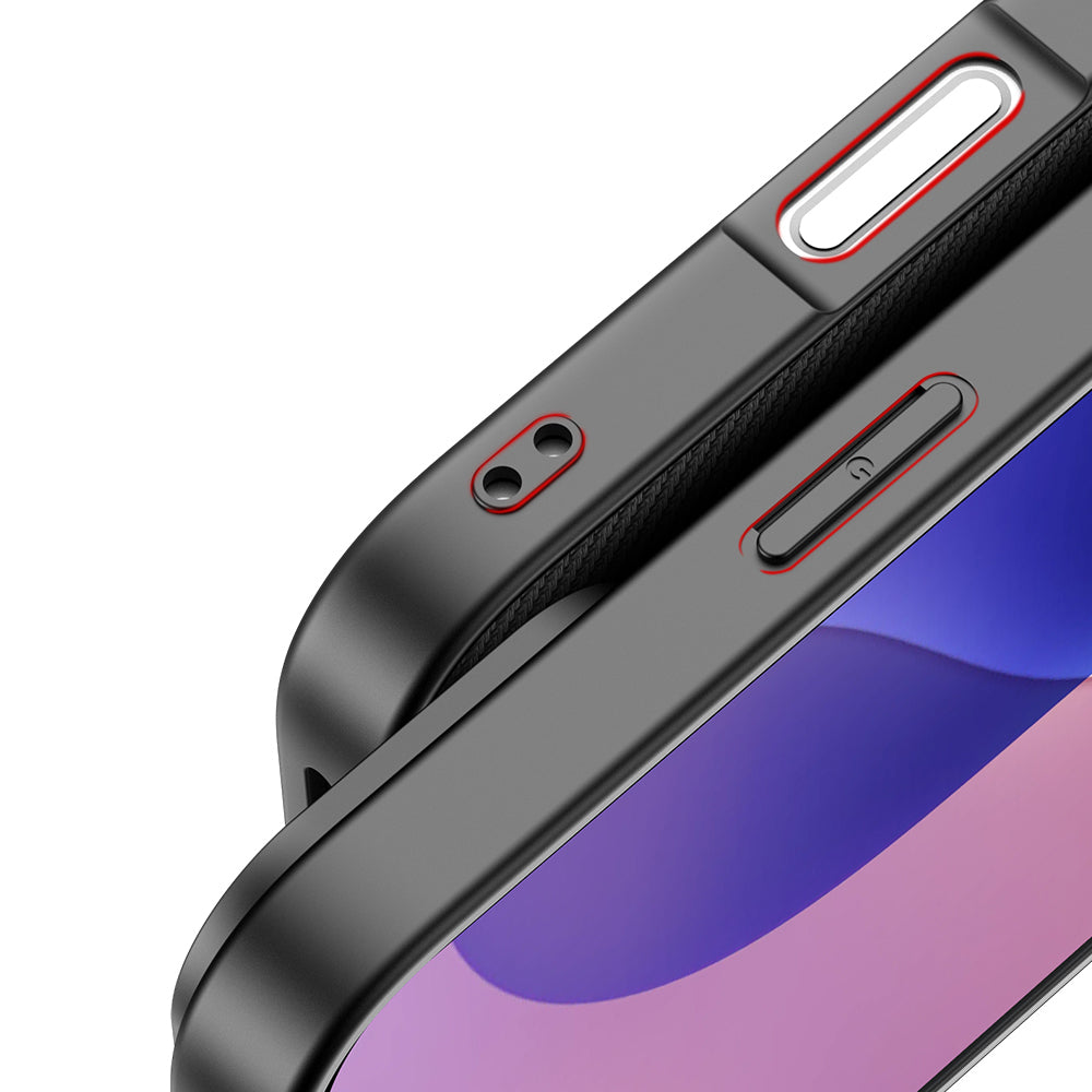 nevox StyleShell NYLO Backcover – für Apple iPhone 16 Pro Max, Nylon+PC+TPU, schwarz
