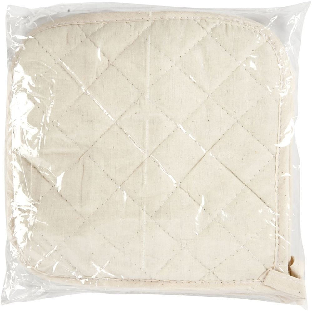 Creativ Company Topflappen 4 Stk., 20 × 20 cm, Baumwolle, natur