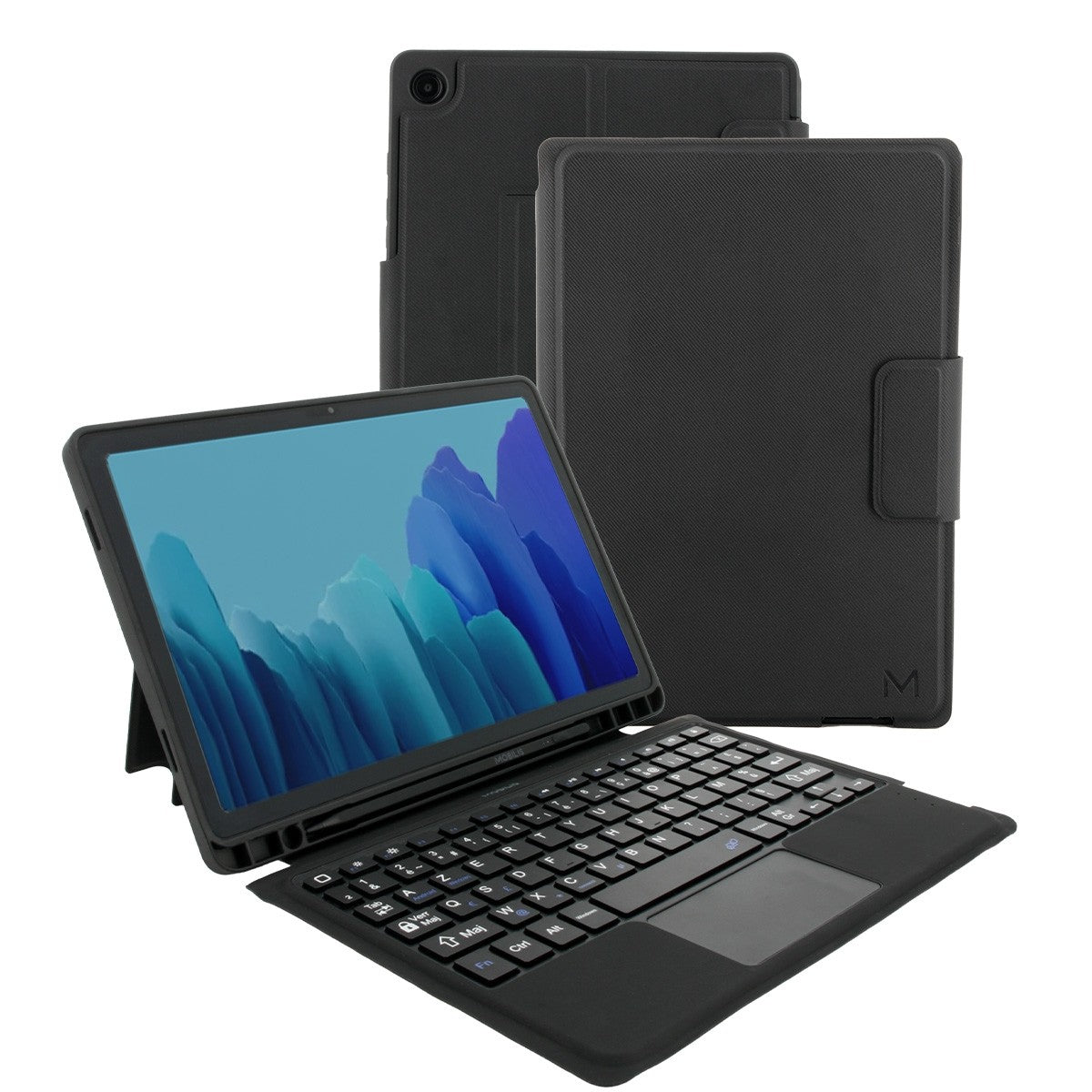 Mobilis Tastatur-Case für Samsung Galaxy Tab A9+ (SM‑X210/SM‑X216) 11" – Bluetooth, Trackpad – Schwarz