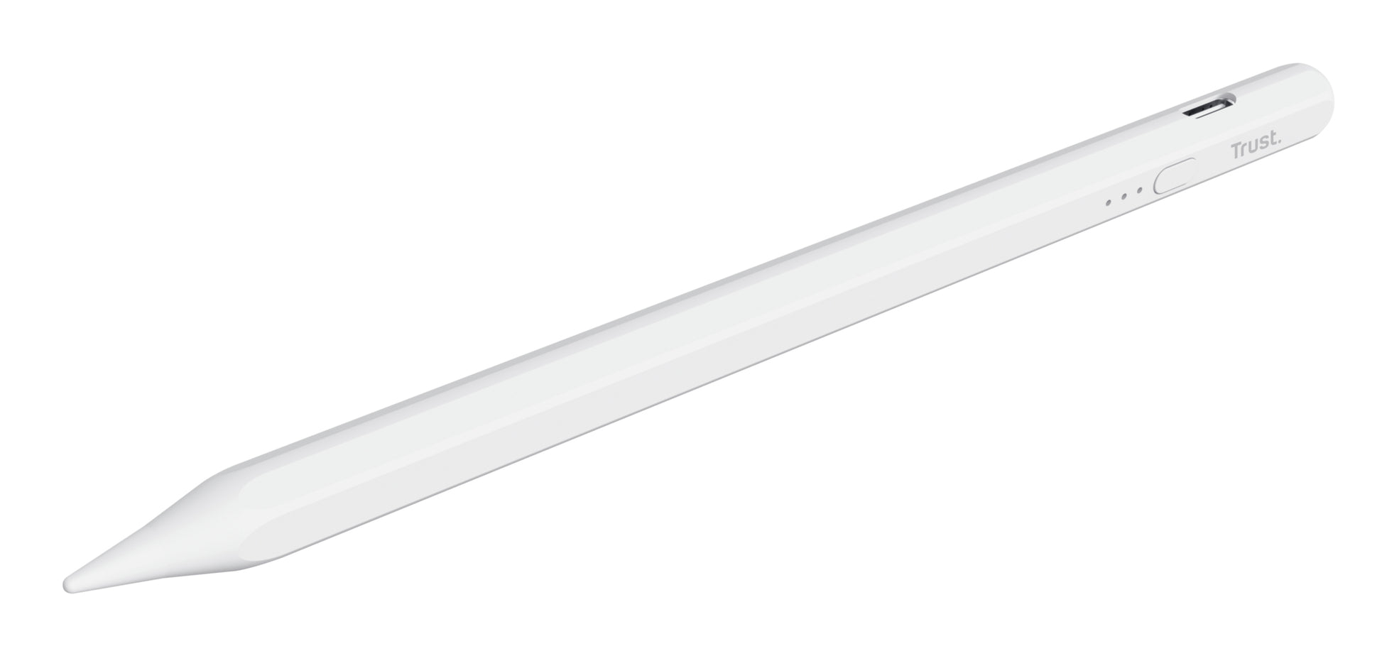 Trust Kyna Active Eingabestift – für iPad (2018+, Pro), Aluminium, Weiss