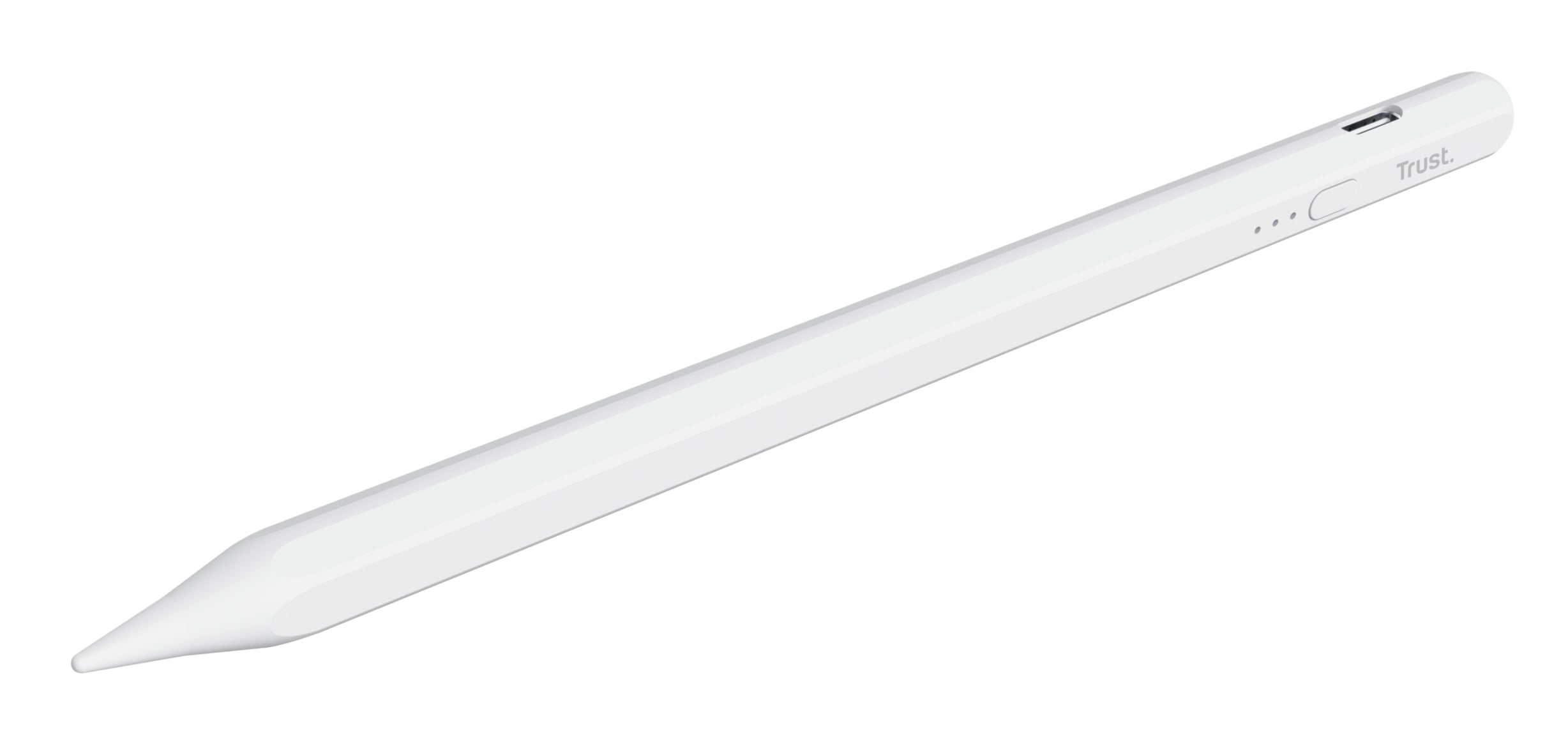 Trust Kyna Active Eingabestift – für iPad (2018+, Pro), Aluminium, Weiss